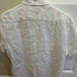 Onia linen button down short sleeve shirt, NWT